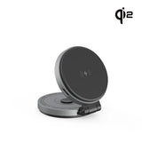 ZIKE Z677 15W Qi2 Tesla Magnetic Wireless Charger Phone Holder - side view | Silarius