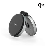 ZIKE Z677 15W Qi2 Tesla Magnetic Wireless Charger Phone Holder - rear view | Silarius