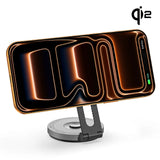 ZIKE Z677 15W Qi2 Tesla Magnetic Wireless Charger Phone Holder - detail view | Silarius