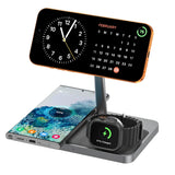 ZIKE Z557C 3-in-1 Qi2 & MFW Magnetic Wireless Charging Stand - detail view | Silarius