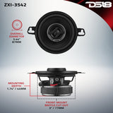 ZXI 3.5' 2-Way Coaxial Speaker | 40 Watts RMS 4-Ohm - detail view | Silarius