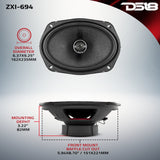 ZXI 6x9' 2-Way Coaxial Speakers with Kevlar Cone | 120W RMS 4-Ohm - detail view | Silarius