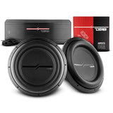 DS18 ZXI15.4D-PKG Bass Package - 2 x ZXI15.4D - 15' Car Subwoofer, ZR2000.1D Amplifier and AMPKIT0 - front view | Silarius