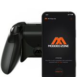 MODDEDZONE MIDNIGHT BLACK EXTREME XBOX SERIES X SMART PRO CUSTOM MODDED CONTROLLER - side view | Silarius