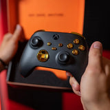 MODDEDZONE BLACK GOLD XBOX SERIES X CUSTOM MODDED CONTROLLER - side view | Silarius