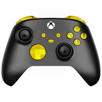 MODDEDZONE BLACK GOLD XBOX SERIES X CUSTOM MODDED CONTROLLER - front view | Silarius