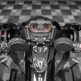 Amplified Handlebar Mounted Bluetooth Speaker System for Can-Am Ryker & Spyder Motorcycles - side view | Silarius