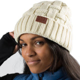 Crest Women's Heated Beanie - side view | Silarius