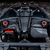 Can-Am Maverick X3 Stage 3 Dash Panel Speaker Enclosures and Driver and Passenger Side Under Seat S... - side view | Silarius