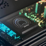 SMD Monoblock Amplifier with VM-1 Voltmeter and Digital LED Lights 5000W RMS at 1-ohm - Steve Meade... - rear view | Silarius