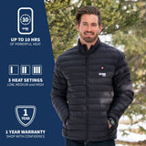 Wolf Mens Heated Jacket (Final Sale) - detail view | Silarius