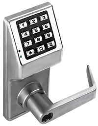 Napco DL2700WPIC US26D Trilogy Grade 1 Weatherproof Pushbutton Cylindrical Lock, Satin Chrome