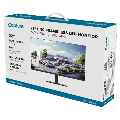 Capture 0E-22LED3 22" Select Series BNC Frameless LED Monitor