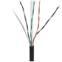 ADI PRO 0E-CMP6BKPP CAT6+ Plenum Cable, 23/4 Solid BC, Unshielded, UTP, CMP/FT6, 1000' Express Box, Black