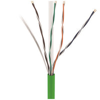 ADI PRO 0E-CMP6GNPP CAT6+ Plenum Cable, 23/4 Solid BC, Unshielded, UTP, CMP/FT6, 1000' Express Box, Green