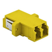 Hubbell FANLCDSS6Y Fiber Optic Cable Connector, LC Duplex Scramjet, Zirconium Casing, Pack of 6, Yellow