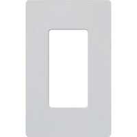 Lutron SC-1-PD Claro Screwless Wall Plate; 1-Gang Satin Decora Faceplate; Palladium