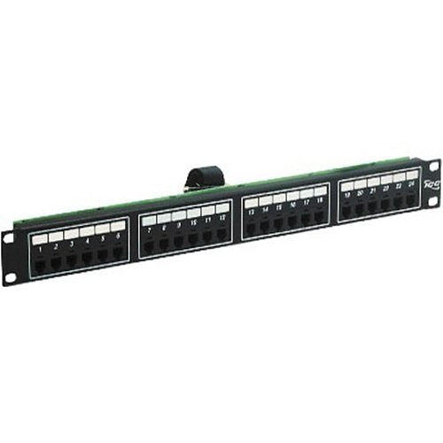ICC ICMPP024T2 24-Port 6P2C Telco Patch Panel, RMS, Black