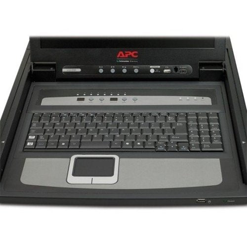 APC AP5808 17" Rack LCD Console with Integrated 8-Port Analog KVM Switch