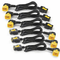 APC AP8714R Power Cord Kit (6 Each), Locking, C19 to C20 (90-Degree)