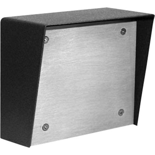Viking VE-6X7-PNL Surface Mount Box with Blank Aluminum Panel, 6.72"H x 5.64"W x 3.4"D, Black