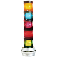 Kidde 101XBRMA24D StackLight 101 Series Multimode XBR LED, 24VDC, 0.215A, Amber