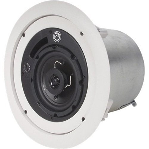 AtlasIED FAP42T-UL2043 4" Coaxial In-Ceiling Speaker with 16W 70/100V Transformer, Ported Enclosure and UL2043 Certification
