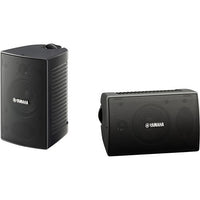 Yamaha NS-AW194 BL NS-AW194 2-Way High-Performance Outdoor Speakers with 4" Woofers and 1" Tweeters, Pair, Black