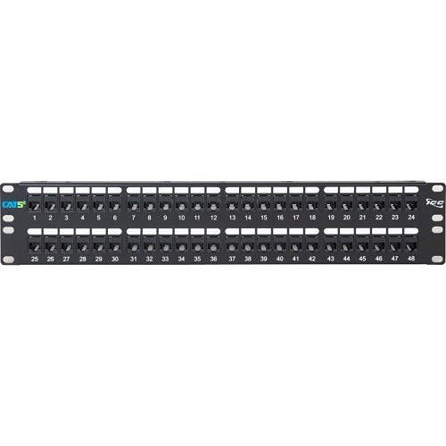 ICC ICMPP48CP5 CAT5e 48-Port Feed-Through Patch Panel, 2U RMS