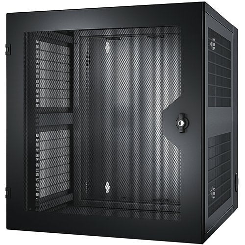 APC AR100HD NetShelter 13U Wall Mount Rack Cabinet Vented Door Double Hinged Server Depth