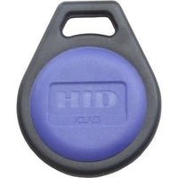 HID 2052HNNMN iClass Key 16K Bits with 16-Application Areas Key II, Blue