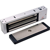 DynaLock 2011-390-US28-DSM Retro Fit Locknetics 390, 2000 Series 1200 LB Holding Force Single Electromagnetic Lock with Door Status Switch, Satin Aluminum