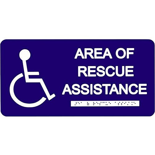 TekTone Si002 Area Of Rescue Assistance Sign