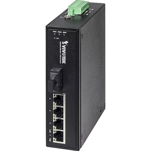 VIVOTEK AW-IHT-0502 Industrial 4xFE POE + 1xFE SC Single-Mode Switch