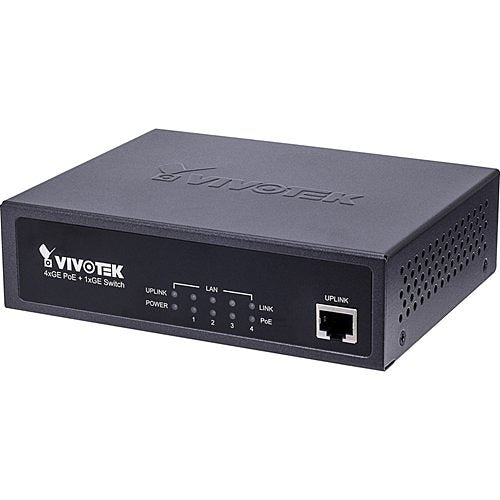 VIVOTEK AW-GET-050A-065 Unmanaged 4xGE PoE + 1xGE Switch