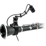 Audio-Technica ATM350W Cardioid Condenser Instrument Microphone with Universal Clip-on Mounting System