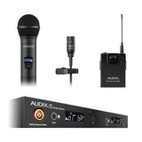 Audix AP61OM2L10 Wireless Microphone System R61 64 MHz Receiver H60 Transmitter OM2 Capsule Module B60 Bodypack Transmitter ADX10 Lavalier Mic