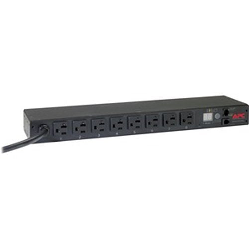 APC AP7801B Rack PDU, Metered, 1U, 20A, 120V, (8) 5-20