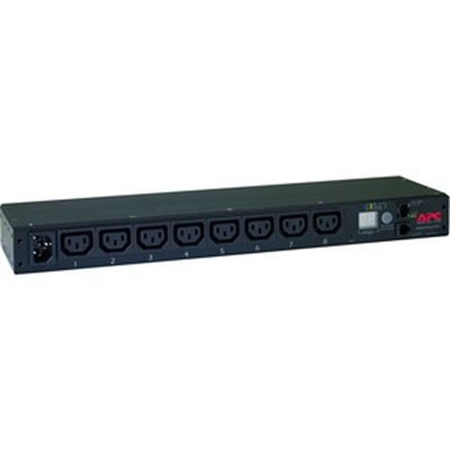 APC AP7821B Rack PDU, Metered, 1U, 16A, 208/230V, (8) C13