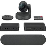 Logitech 960-001217 Rally Premium PTZ Camera with Ultra HD Imaging System, Automatic Camera Control, Speakers, Mic Pod Set