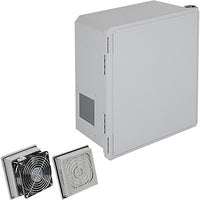 STI EF181610-O3 EnviroArmour Fiberglass Enclosure with NEMA 3R Filter Fan - Opaque, 18 x 16 x 10"