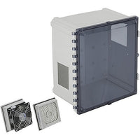 STI EP201608-T3 EnviroArmour Polycarbonate Enclosure with NEMA 3R Filter Fan - Tinted, 20 x 16 x 8