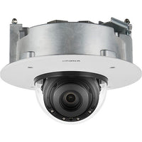Hanwha XND-8082RF X-Series 5MP IR Flush-Mount Indoor Dome Camera, 3.6-9.4mm Varifocal Lens, White