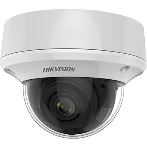 Hikvision DS-2CE5AU1T-AVPIT3ZF TurboHD 8MP Outdoor EXIR Dome Analog Camera, 2.7-13.5mm Motorized Varifocal Lens, White