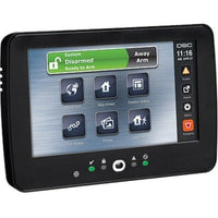 DSC HS2TCHPROBLK HS2TCHPRO PowerSeries Pro 7" Hardwired Touchscreen Alarm Keypad with Prox Support, Black