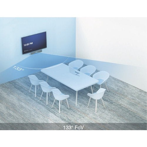 Yealink UVC40-BYOD All-in-one USB Video Bar for Small and Huddle Rooms with BYOD Box, 133° Wide Angle Lens