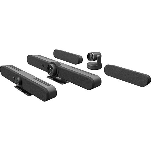 Logitech 960-001336 Rally Bar Mini 4K All-In-One Video Bar for Small to Medium Rooms, Gray