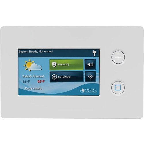 2GIG TS2-E Wireless 900MHz Touchscreen Keypad for GC2e Panels, 900 MHz