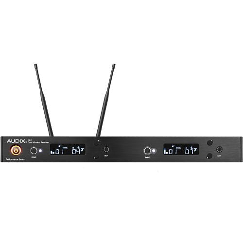 Audix AP62BP Wireless Microphone System 522 Hz 586MHz with R62 2-Channel Receiver 2 B60 Bodypack Transmitters 2 Antennas
