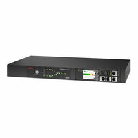 APC AP4434A Netshelter Rack Automatic Transfer Switch, 1U, 20A, 208V, 2-Input C20, 8-Output C13, 1-Output C19, 50/60 Hz